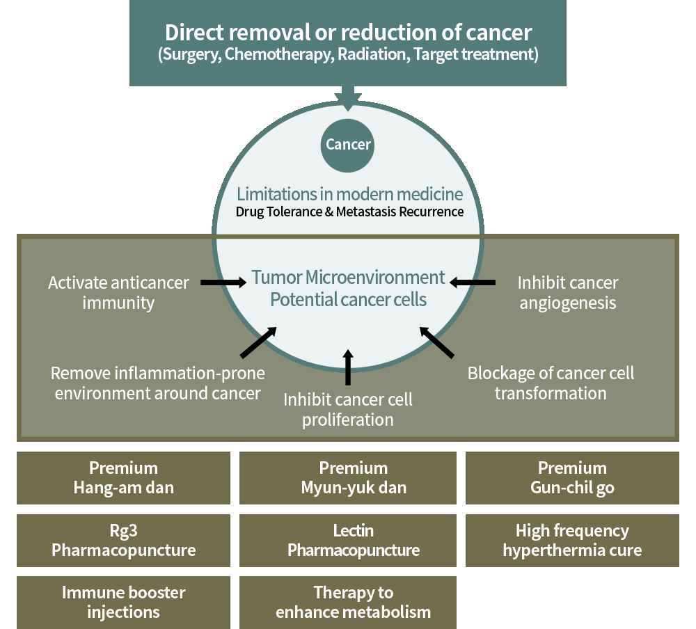 Full-scale attack on different characterstics of cancer